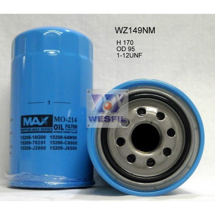 Wesfil Oil Filter - WZ149NM (Z149)