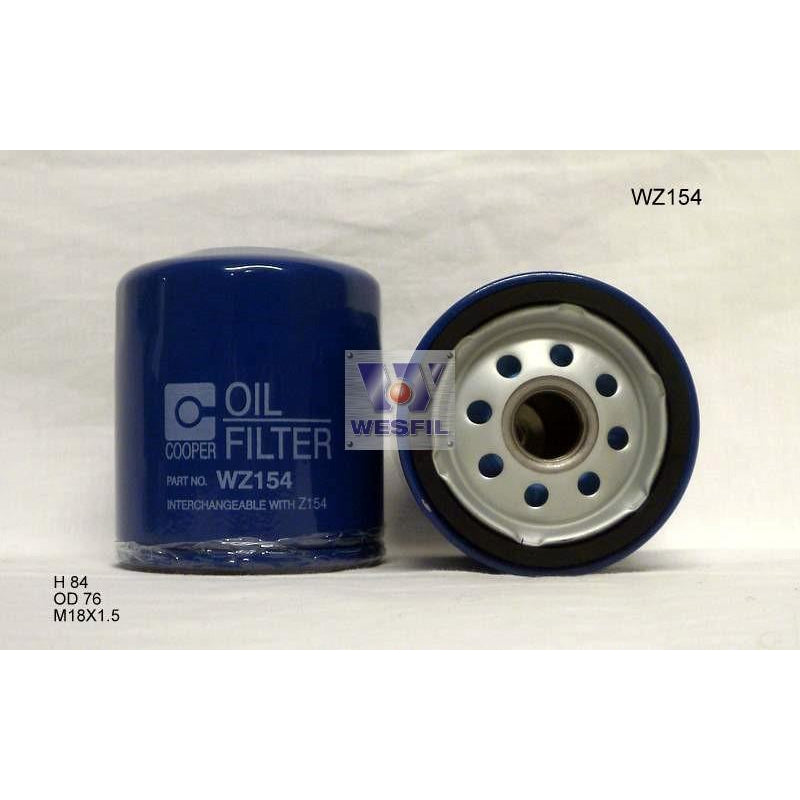 Wesfil Oil Filter - WZ154 (Z154)