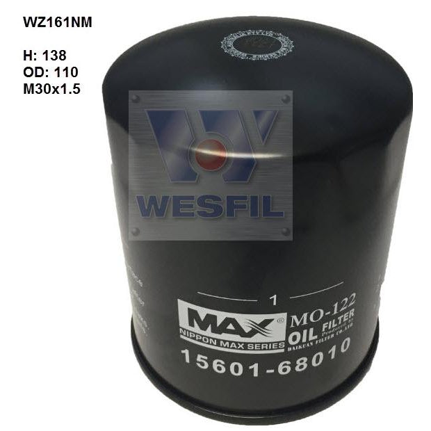 Wesfil Oil Filter - WZ161NM (Z161X)