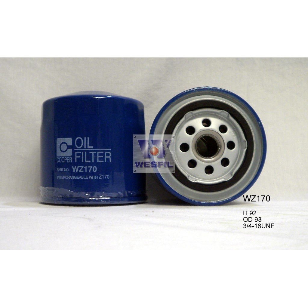 Wesfil Oil Filter - WZ170 (Z170)