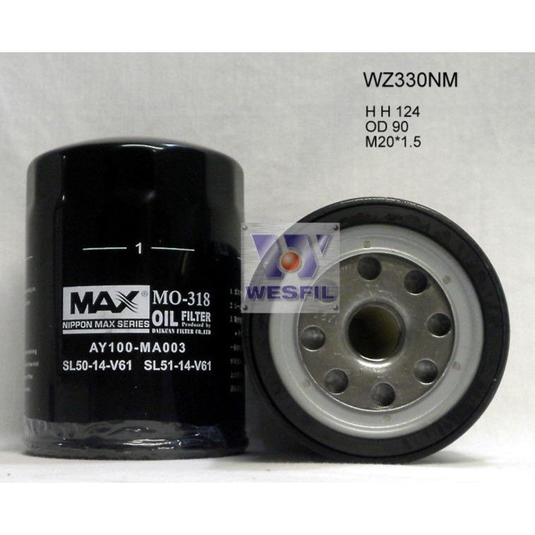 Wesfil Oil Filter - WZ330NM (Z330)