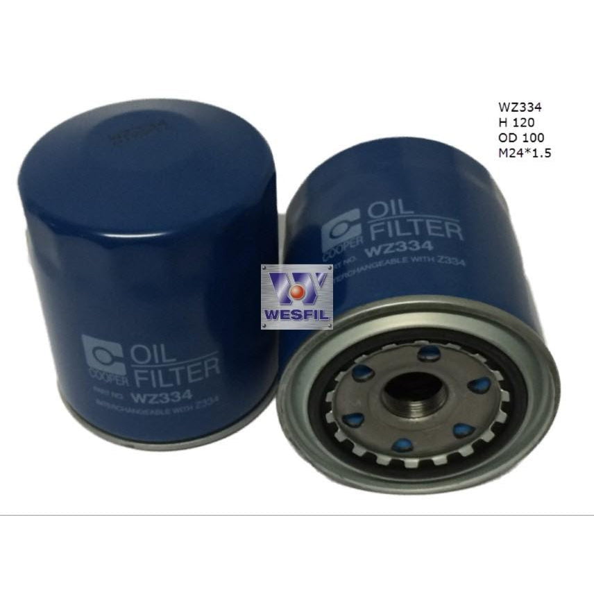 Wesfil Oil Filter - WZ334 (Z334)