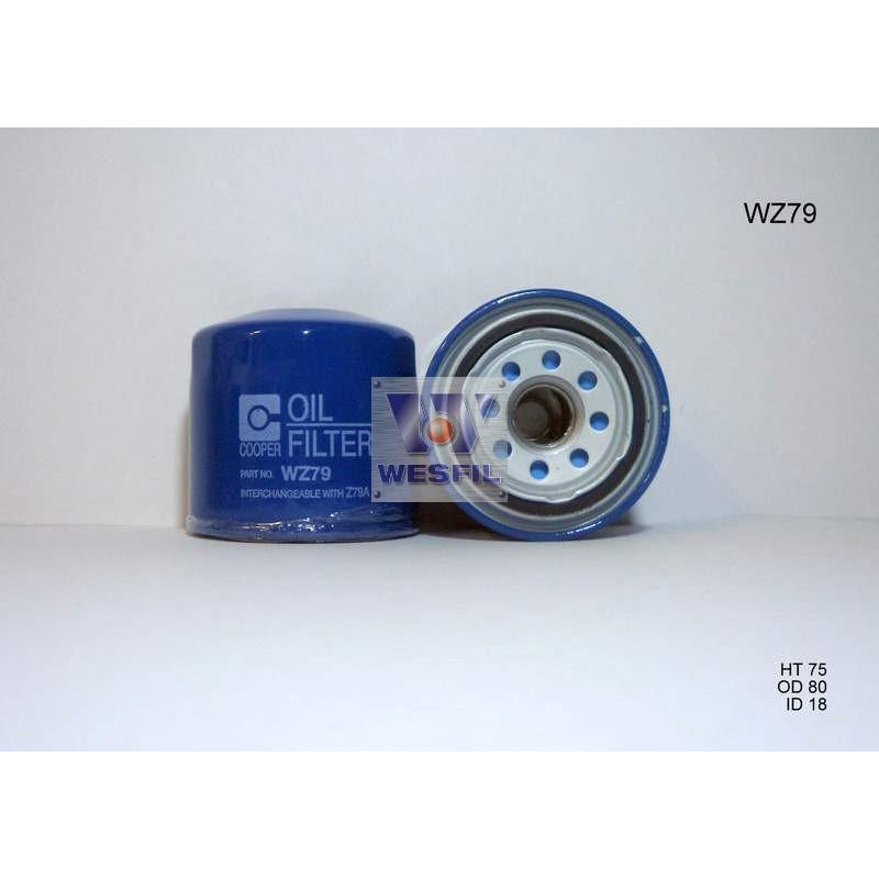 Wesfil Oil Filter - WZ79 (Z79A)