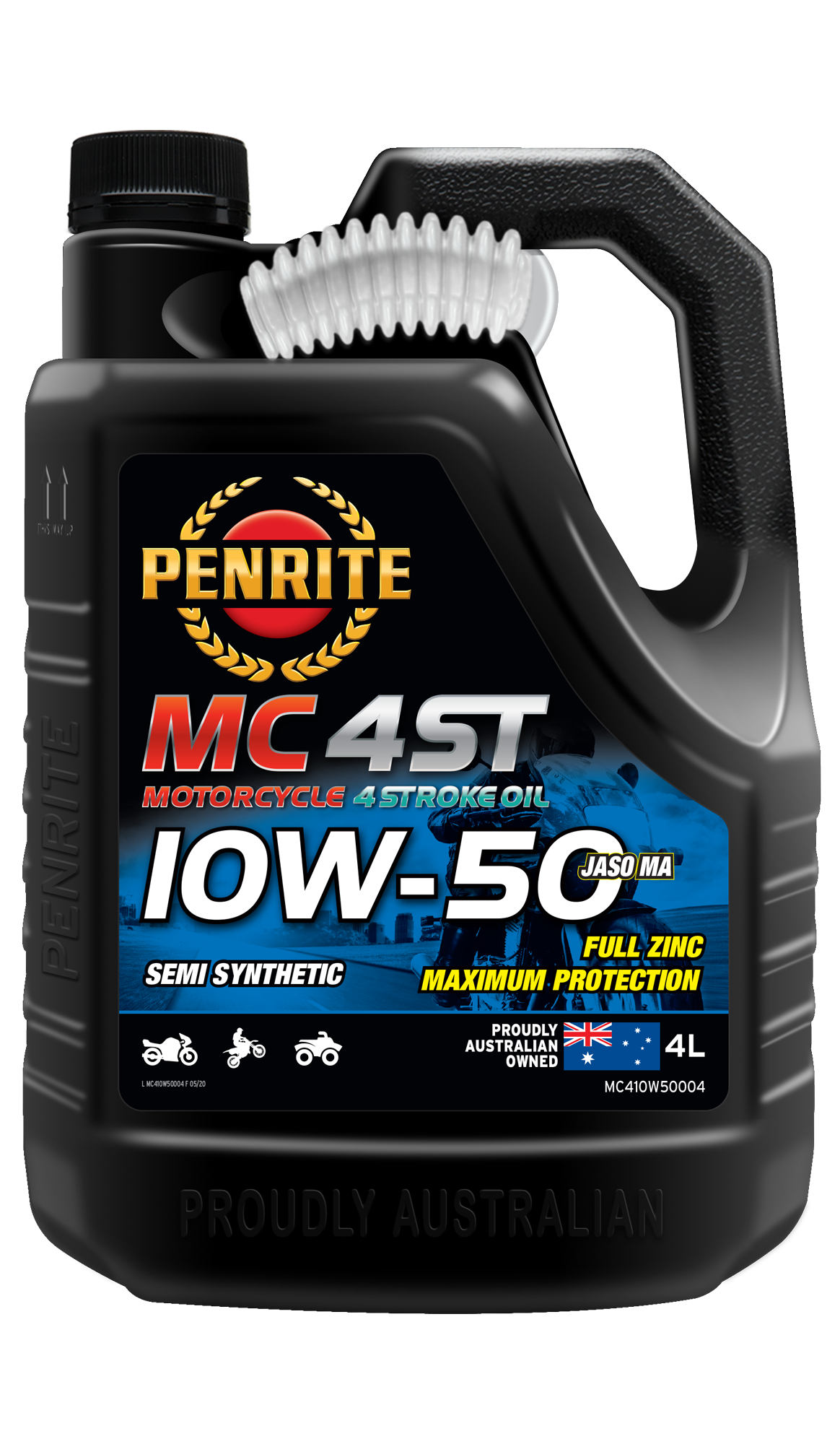 Penrite MC-4ST Semi Synthetic 10W-50 - 4 Litre