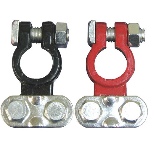 Battery Terminal - Red & Black Saddle (2 Pk) - BT2RB