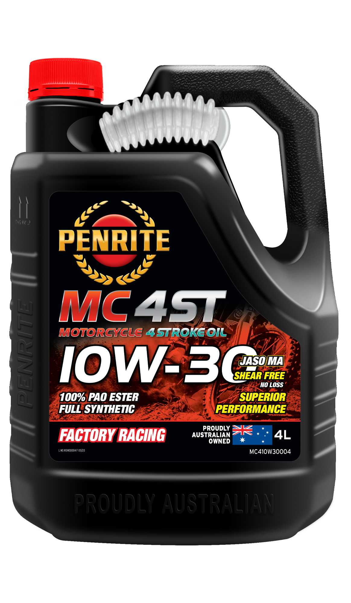 Penrite MC-4ST 10W-30 (100% PAO & ESTER) - 4 Litre