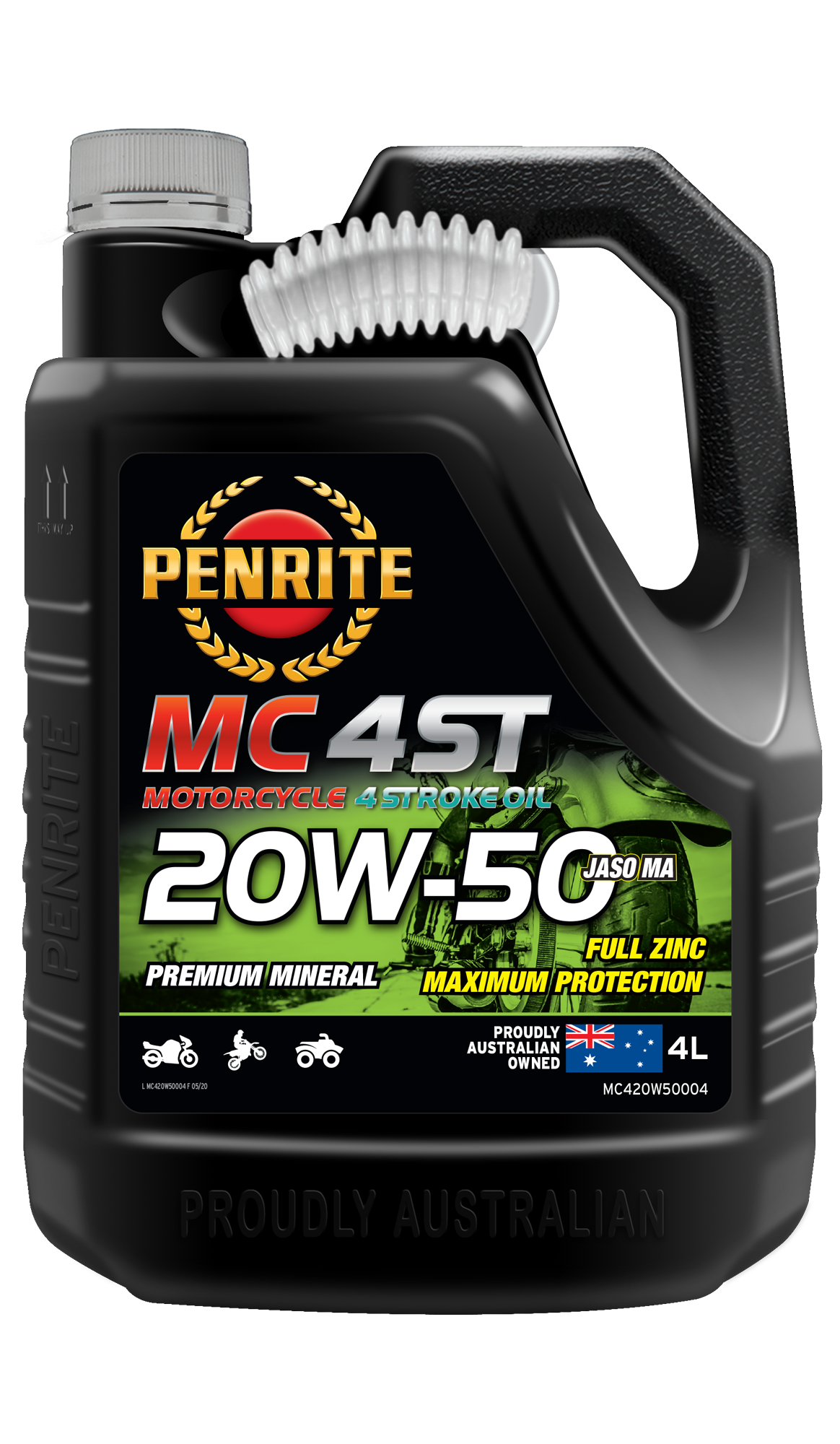 Penrite MC-4ST Mineral 20W-50 - 4 Litre