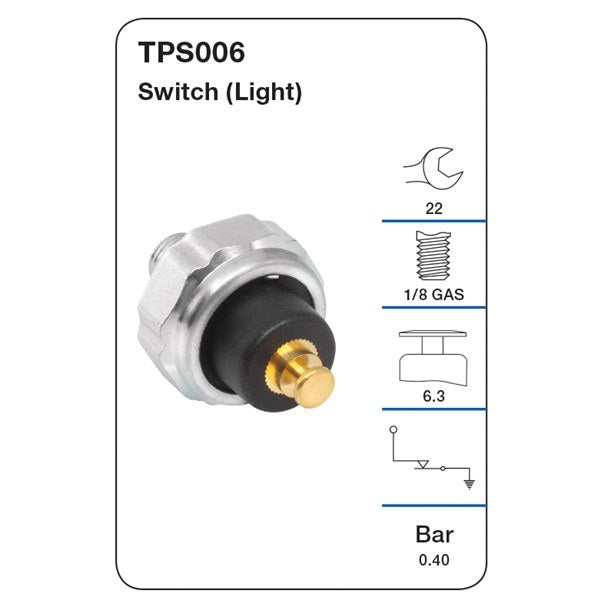 Tridon Oil Pressure Sensor - TPS006 - A1 Autoparts Niddrie