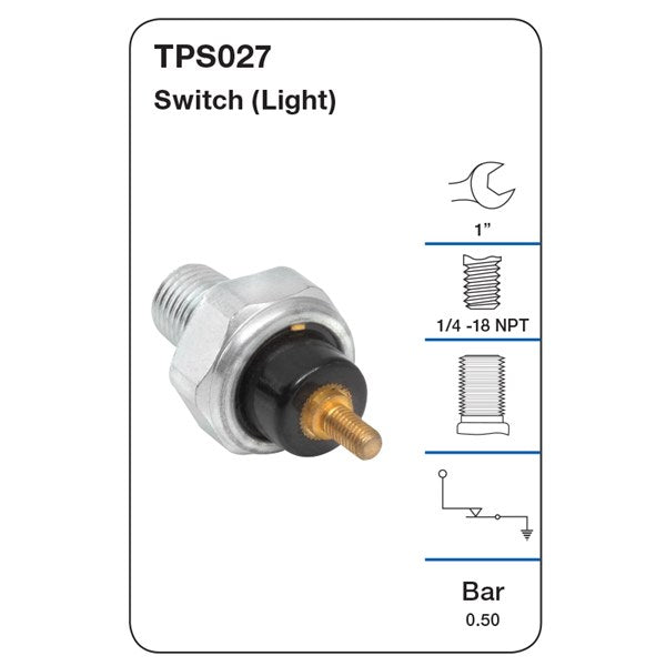 Tridon Oil Pressure Sensor - TPS027 - A1 Autoparts Niddrie